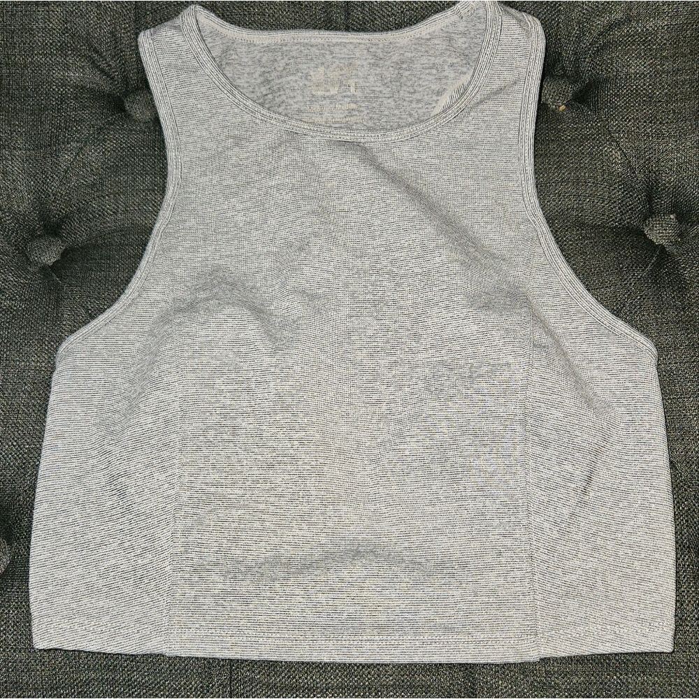 Heathered Gray Crop